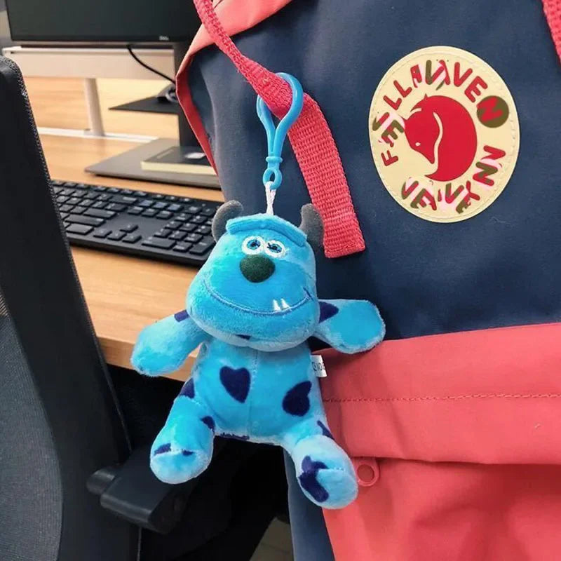Disney Monsters University Plush Keychain Toy Strawberry Bear James Sullivan Mike Wazowski Soft Stuffed Doll for Kids Model Gift
