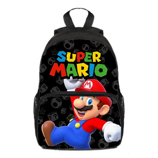 3D New Movie Super Mario Brothers School Bag Backpack Elementary School Kindergarten Mario Backpack