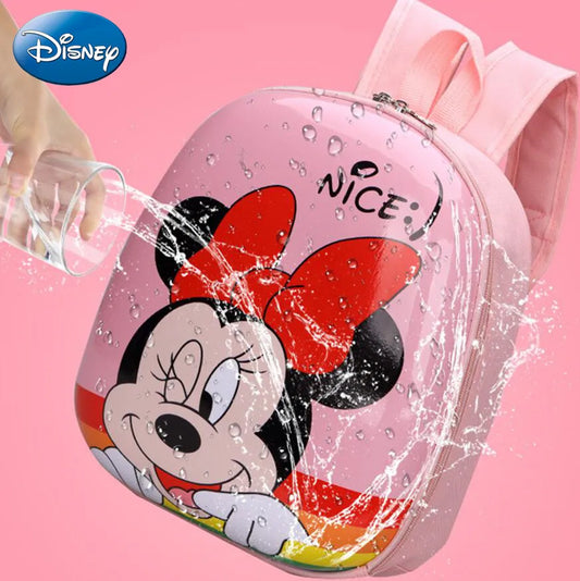 Disney 2023 New Cartoon Backpack Mickey Mouse Frozen Kids Cute Hard Shell Waterproof High Capacity School Bag Girl Gift