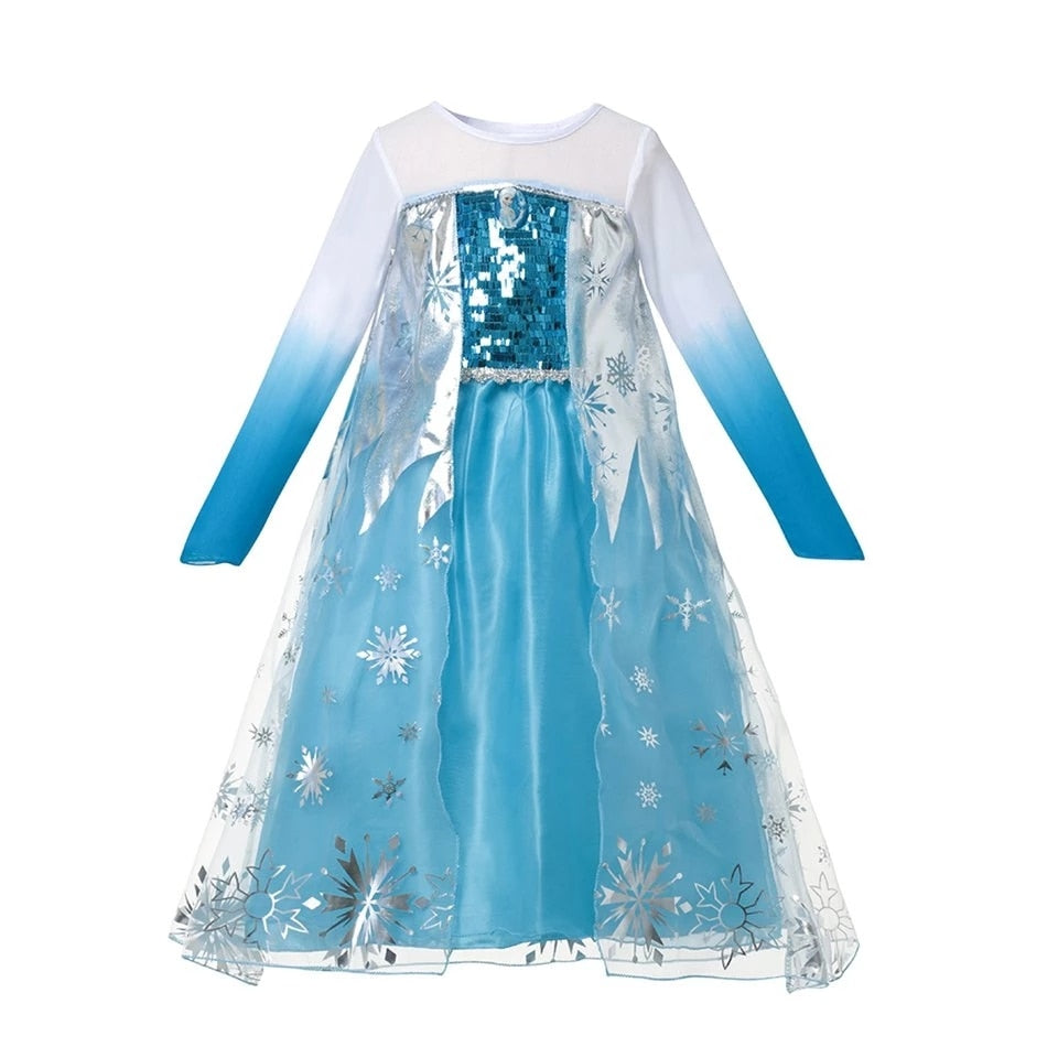 Disney Frozen 2 Costume for Girls Princess Dress Kids Anna Elsa Cosplay Clothing