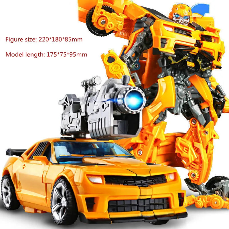 Transformation Toys Robot Car Alloy Plastic Action Figure Anime Action Figure Movie Series Children Birthday Gift
