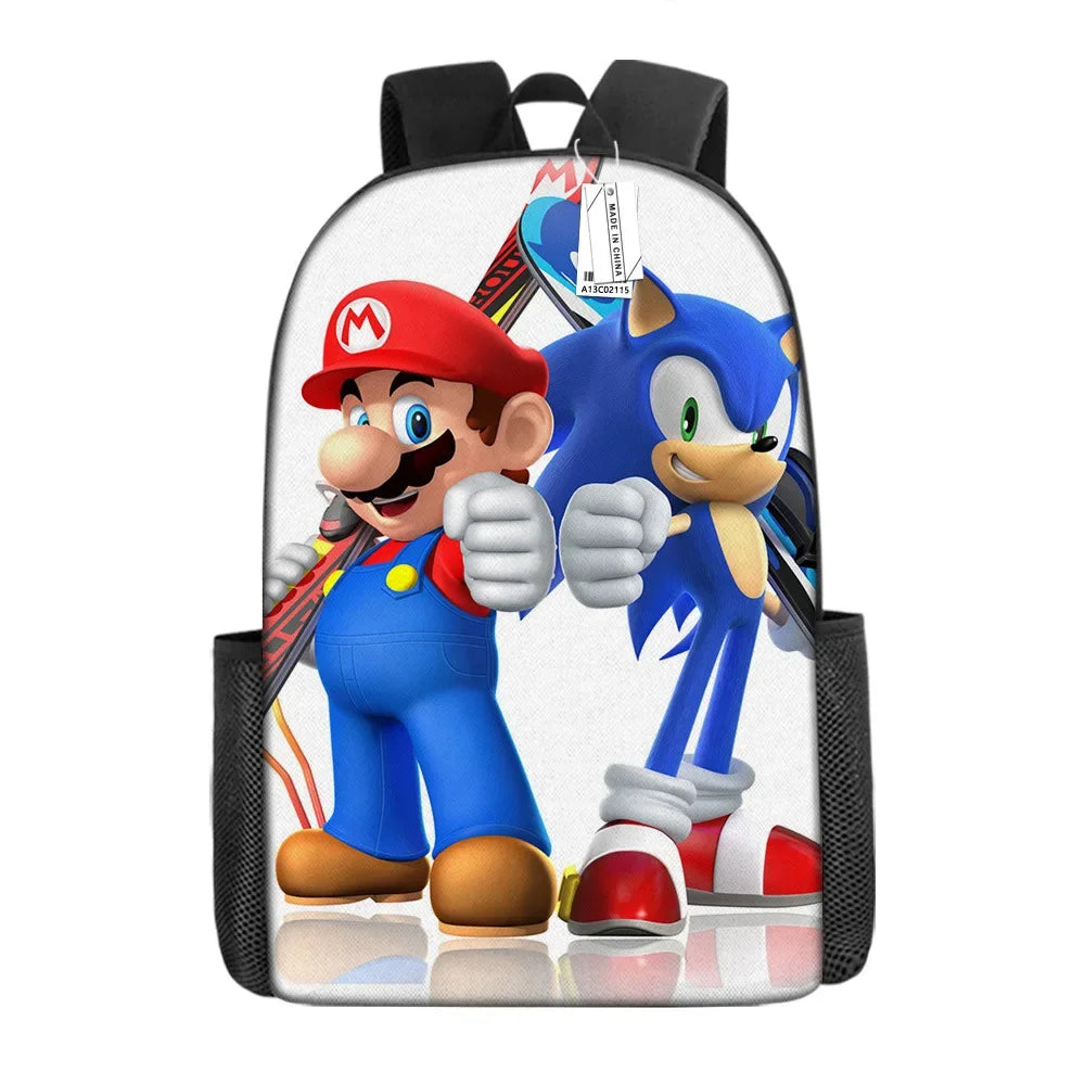 Mario Schoolbag Cartoon Anime Backpack Mario Backpack Super Mario Schoolbag Mochila Backpacks for Children's Bags for Girls