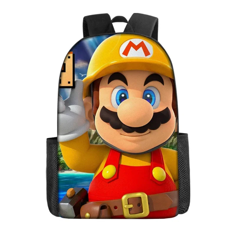 Mario Schoolbag Cartoon Anime Backpack Mario Backpack Super Mario Schoolbag Mochila Backpacks for Children's Bags for Girls