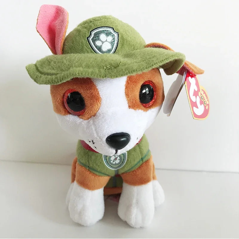 Ty Beanie Big Eyes 6" 15CM Stuffed Plush Toy Dog Marshall Chase Rocky Zuma Tracker Skye Verest Children Christmas Birthday Gifts