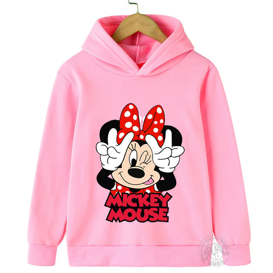 Hoodie Children's hoodie Cartoon printed  Minnie Mickey Spring fall children's sportswear Boys girls children's clothing