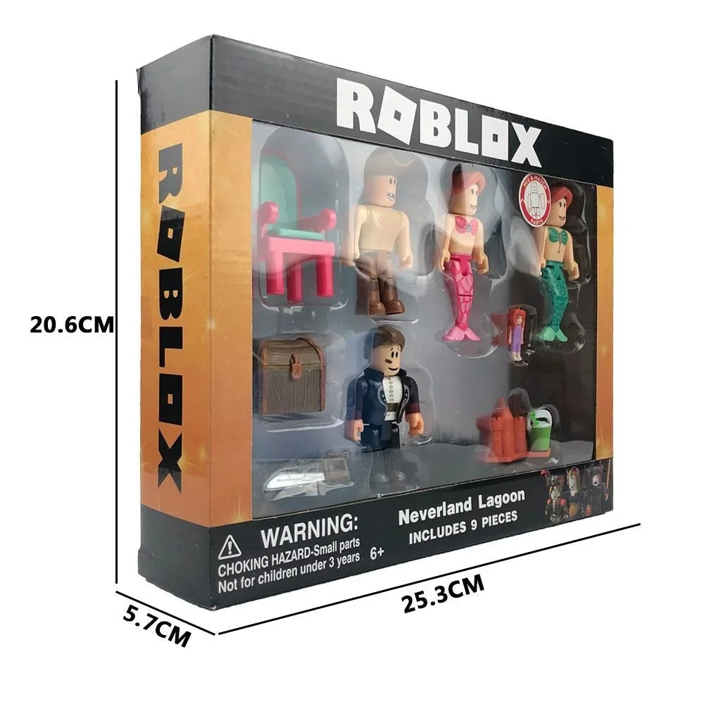 Virtual World Roblox Figurine Roblox Brinquedo Juguetes Block Doll Game Peripheral Hand Model Decoration Children Toy Gift