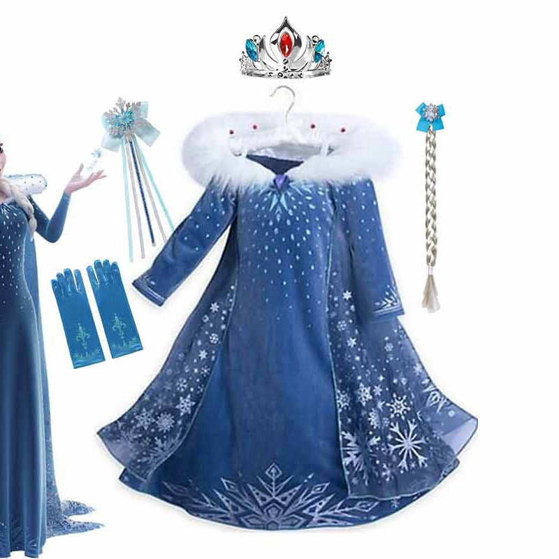 Disney elsa hotsell winter dress