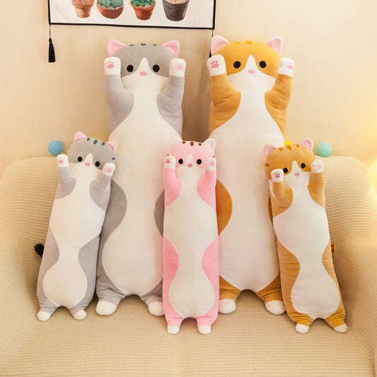 Plush Toys Animal Cat Long Soft Sleeping Pillow Cushion