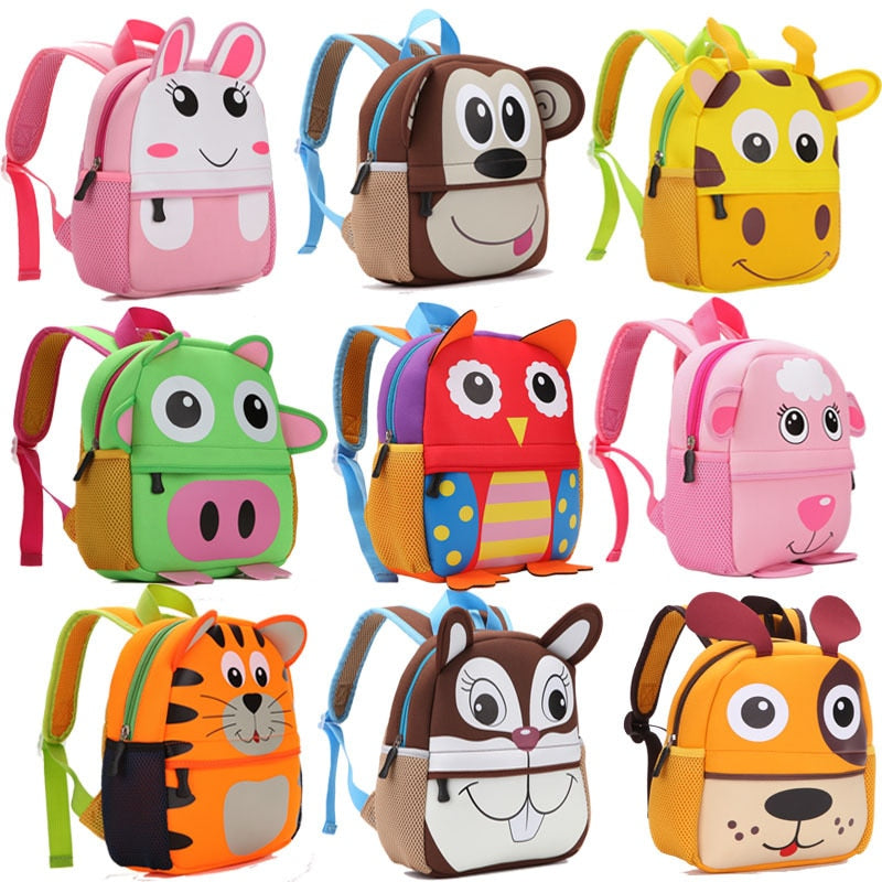 Cartoon Dinosaur Backpack For Kids 2-5 Years Old, Kindergarten