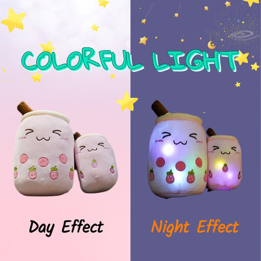 Squishmallows, LED Plushies, Tea Milk Squishmallow, cute soft stuffed toys,  cute home decor,  kawaii plushie