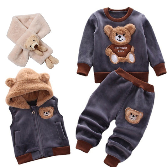 Baby Toddler Winter Clothing Set 4Pcs Outfits