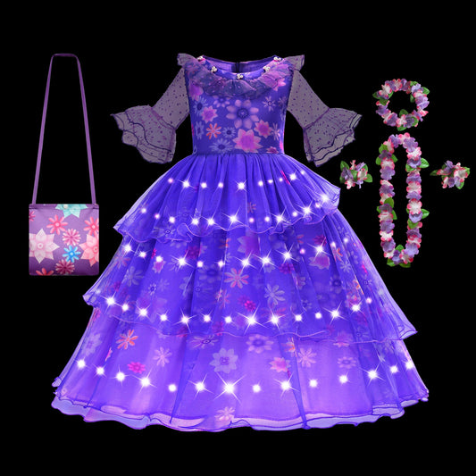 Disney Encanto Isabela LED Light Up Led Princess Dress
