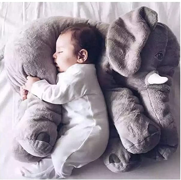 Elephant Plush Pillow Stuffed Toy for Baby Comfort Sleeping