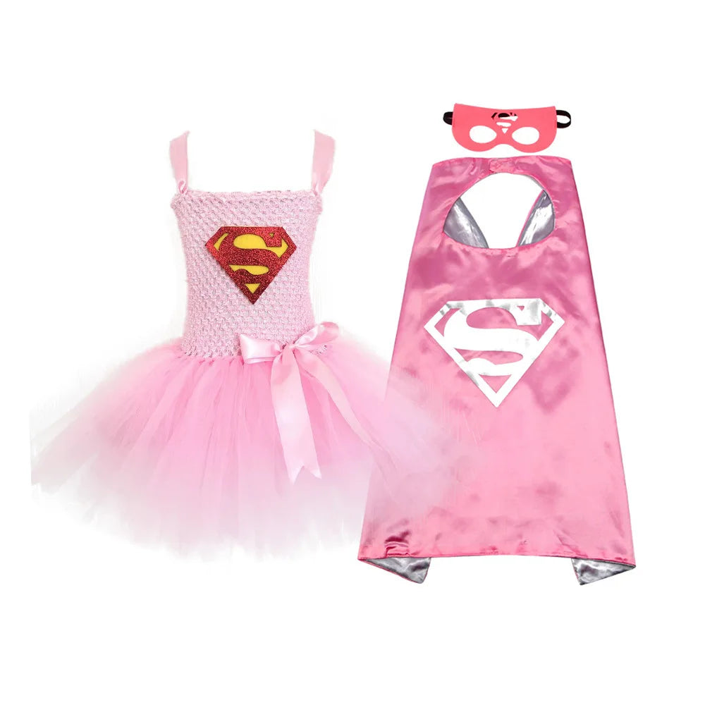 Wonder Girls Halloween Costumes for Girls Tutu Dress Super Hero Inspired Clothes Anime Cosplay Costume Birthday Party Clothing