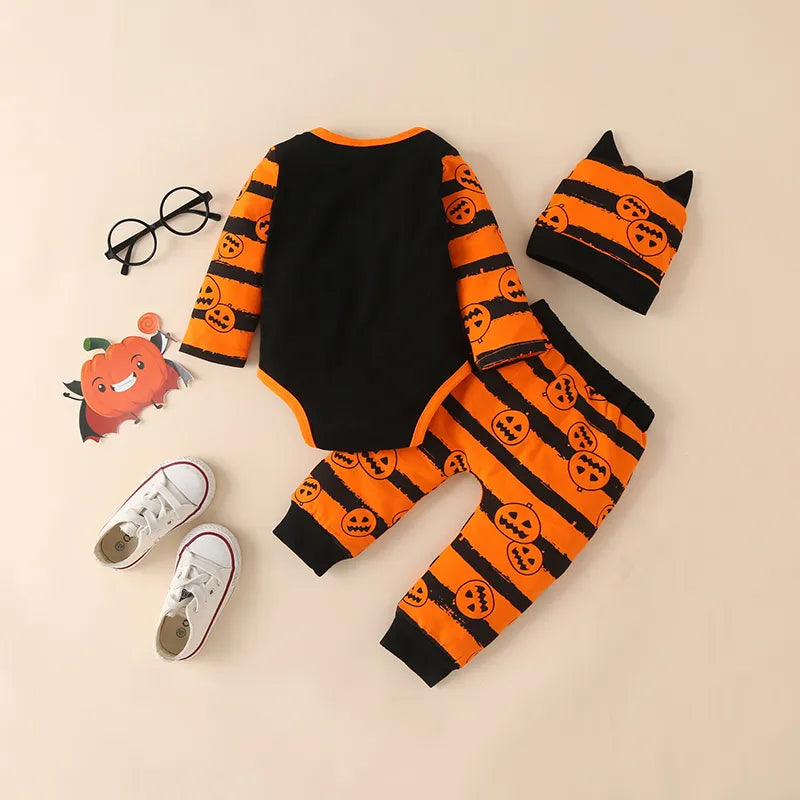 My First Halloween Baby Clothes For Newborns Baby Romper Autumn Winter Boy/Girl Clothes Long Sleeve Infant Halloween Costume Set