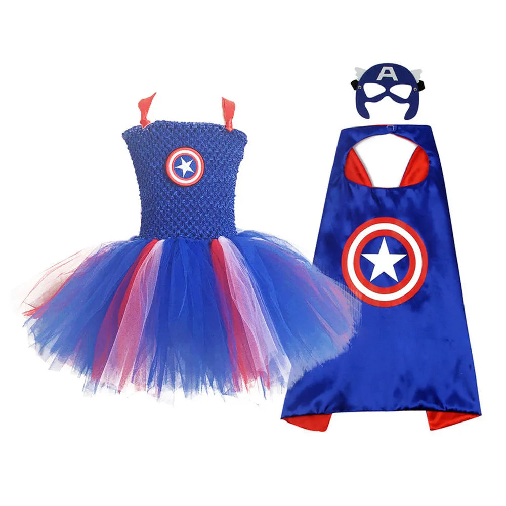 Wonder Girls Halloween Costumes for Girls Tutu Dress Super Hero Inspired Clothes Anime Cosplay Costume Birthday Party Clothing