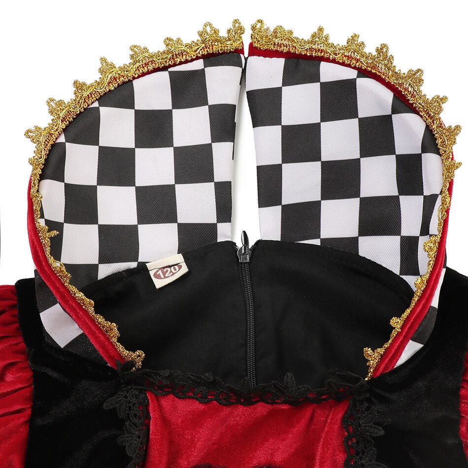 Red Queen of Hearts Halloween Party Cosplay Costume