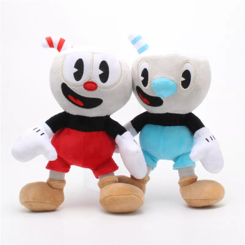 25cm Adventure Game Cuphead Plush Toy Mugman The Devil Legendary Chalice Plush Dolls Toys for Children Gifts