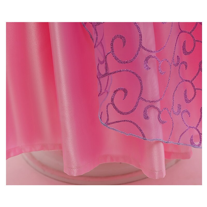 Rapunzel Princess Dress for Girls Puff Sleeve Birthday Party Tangled Cosplay Costumes