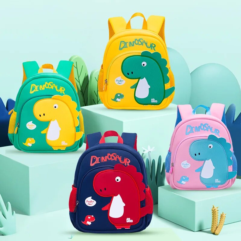 Children Bag Cute Cartoon Dinosaur Kids Bags Kindergarten Preschool Backpack for Boys Girls Baby School Bags 3-4-6 Years Old Kid