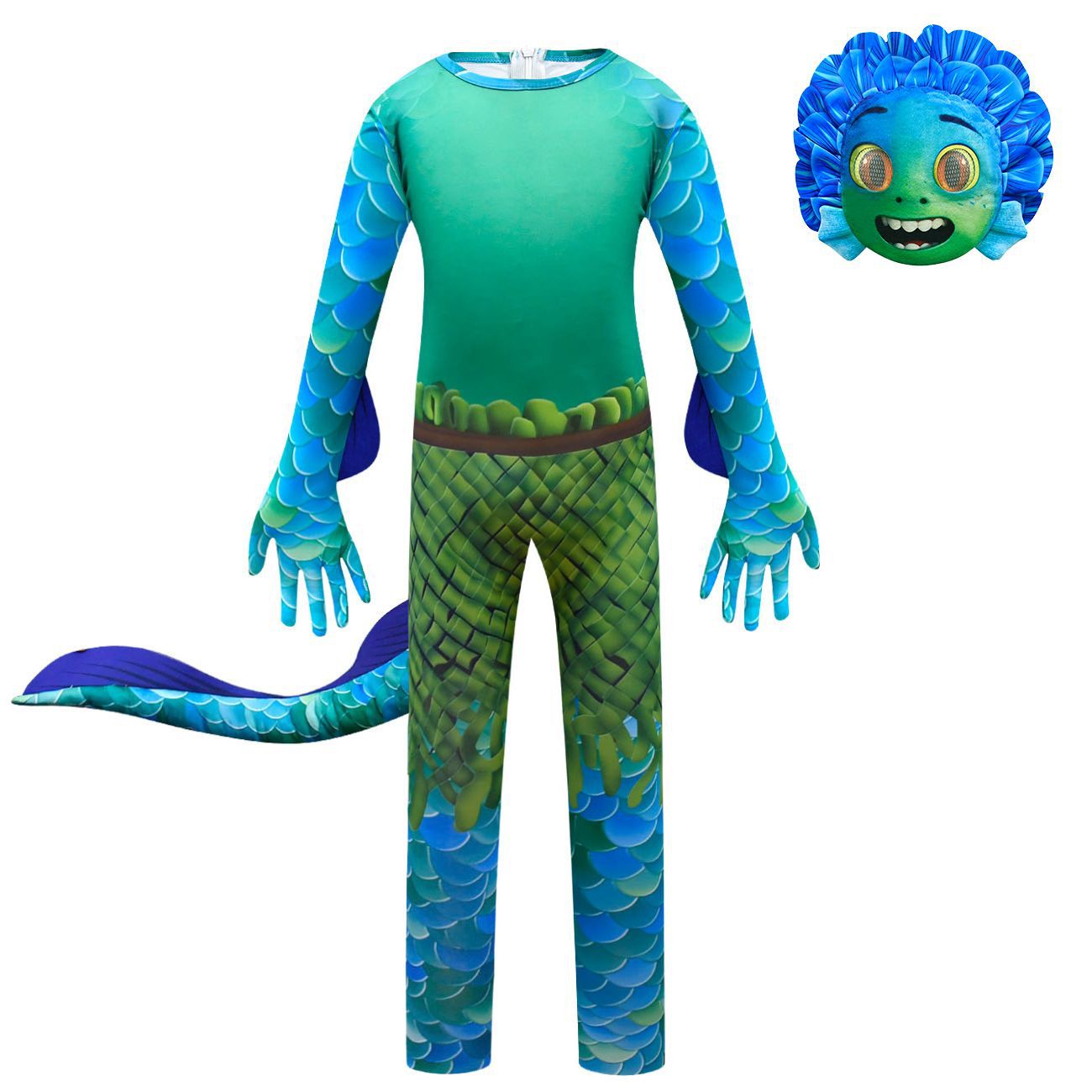 Disney Funny Kids New Movie Luca Cosplay Costume Set