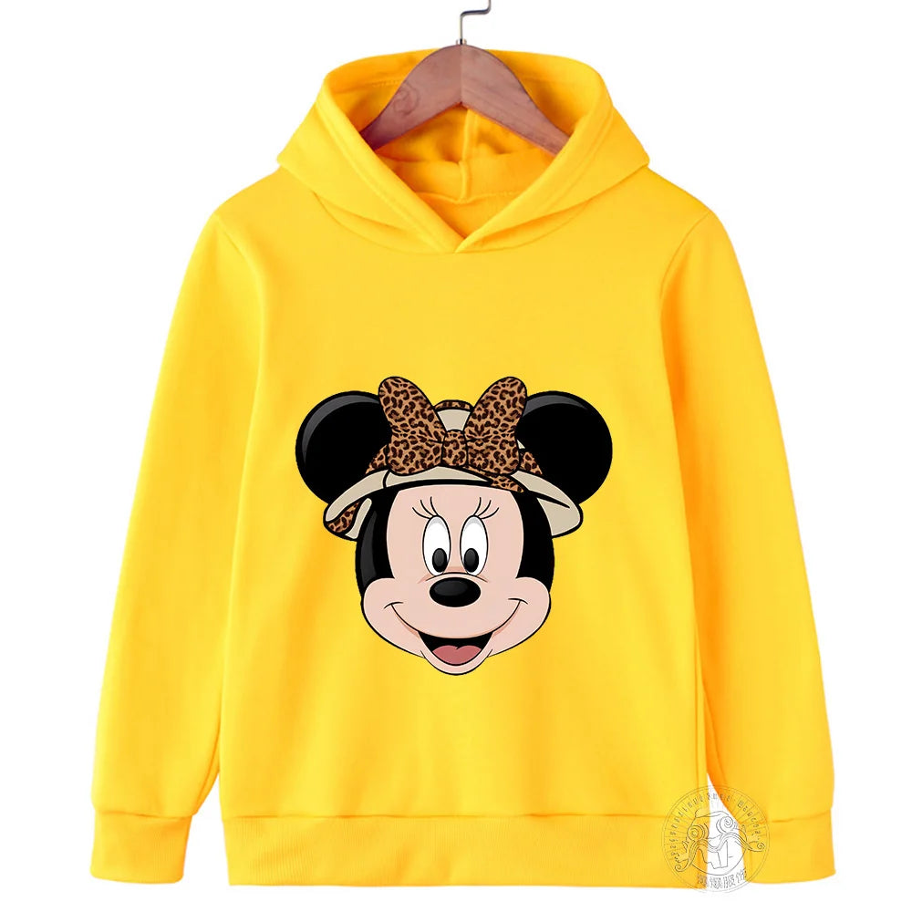 Hoodie Children's hoodie Cartoon printed  Minnie Mickey Spring fall children's sportswear Boys girls children's clothing