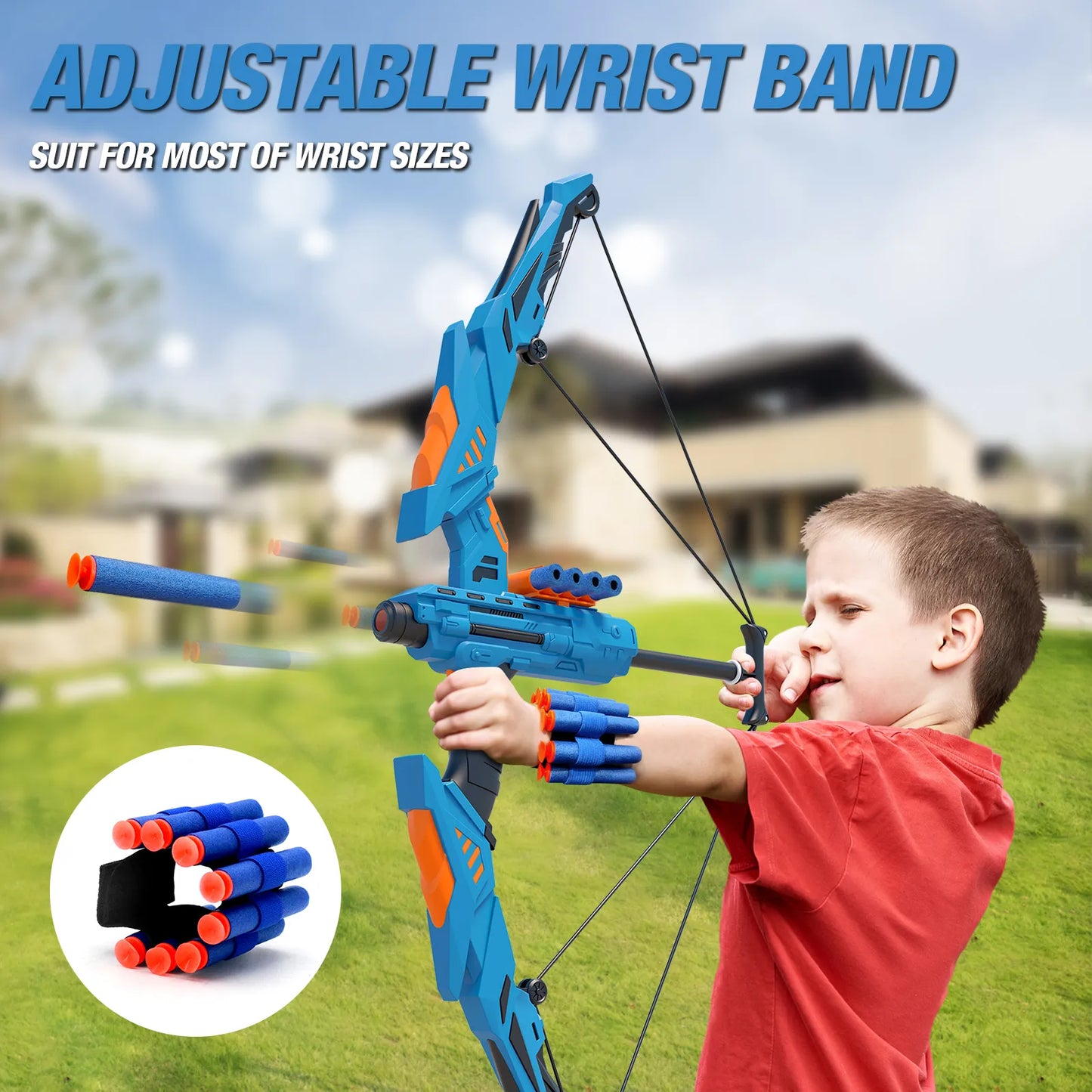 Kids Bow and Arrow Light-up Archery Set Toys Gifts for 3-12 Years Old kids