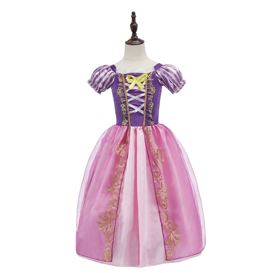 Rapunzel Dress Costume Carnival Party Clothing for Girls