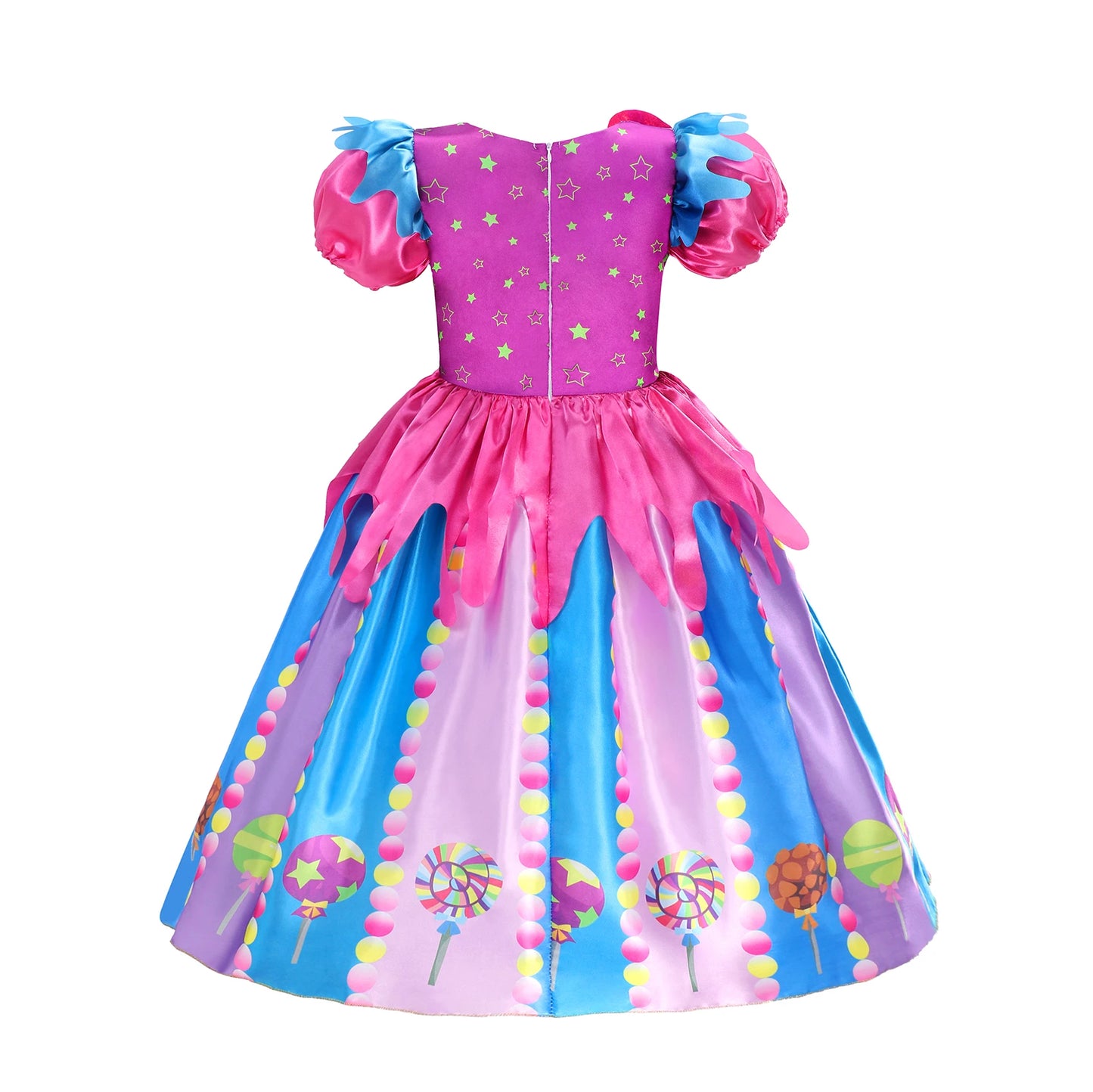 LED Light Up Princess Candy Dress Girl Purim Lollipop Party Clothing Kids Fairy Cosplay Costume 2024 New Years Glow Dress