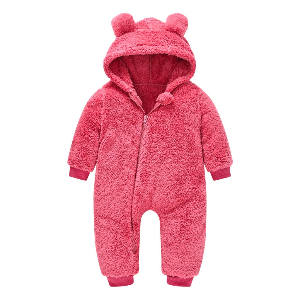 Newborn Plush Bear Onesies Baby Rompers