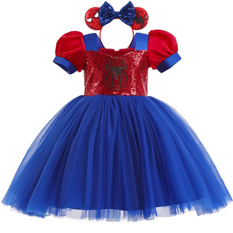 New Toy Story 4 For Girls Costume Kids Cosplay Bo Peep Pink Clothes Summer Fly Sleeve Sequins Dresses Fancy Princess Dress 1-7T