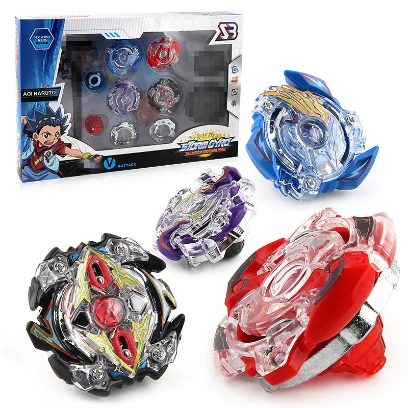 4-in-1 Burst Alloy Combat Beyblade Set Beyblades Burst B807 Launcher and Beyblades arena Beyblade Set Children's Toy Boy Gift