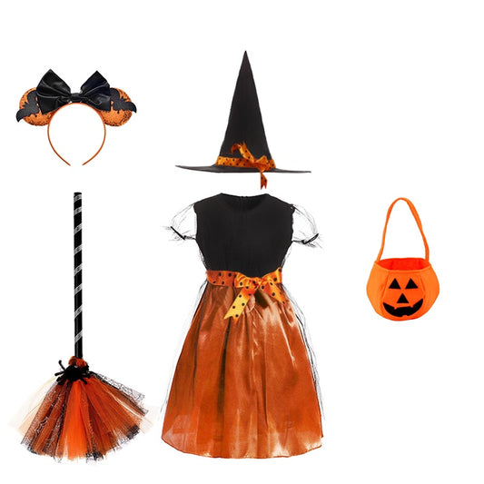 Halloween Disguised Baby Girl Pumpkin Dress