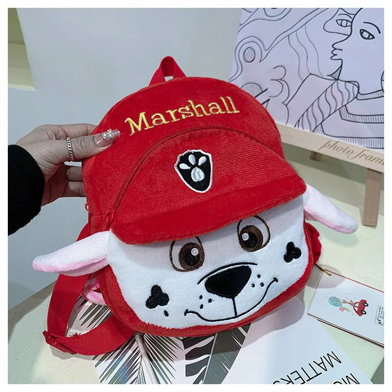 Animation Dog Patrol Rescue Team Plush Backpack 22cm Cute Plush Bag Kindergarten Small Bag Dog Doll Toy Children's Gift