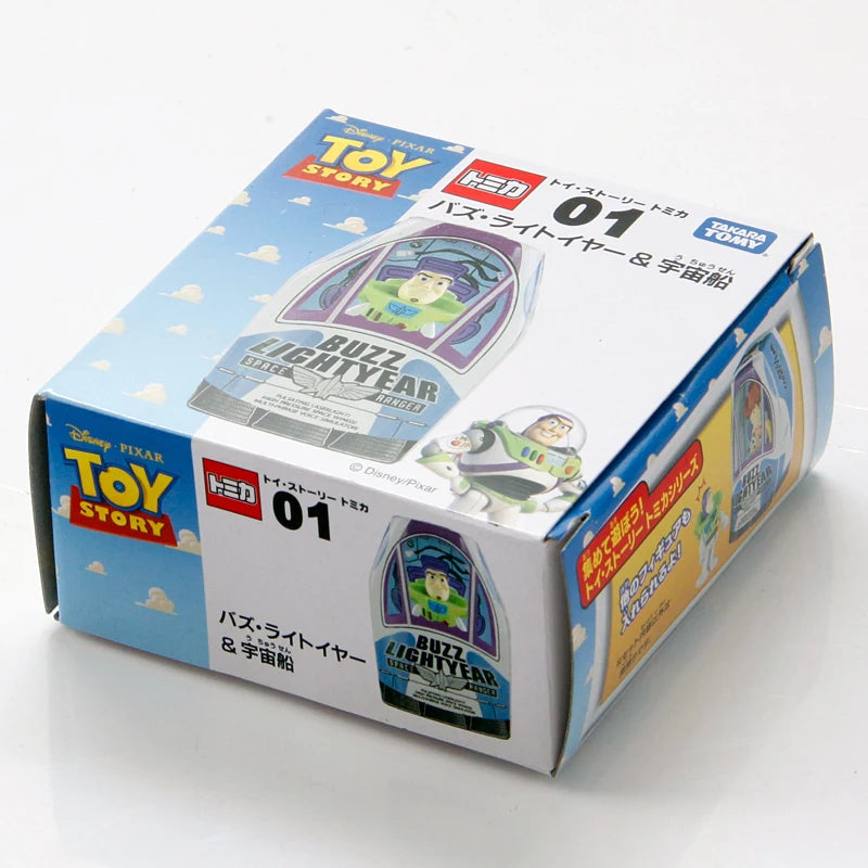 Takara Tomy Domika Mini Alloy Car Toy Story Doll Model Doll Placements Toys Buzz Lightyear Spaceship Collection Best Gift