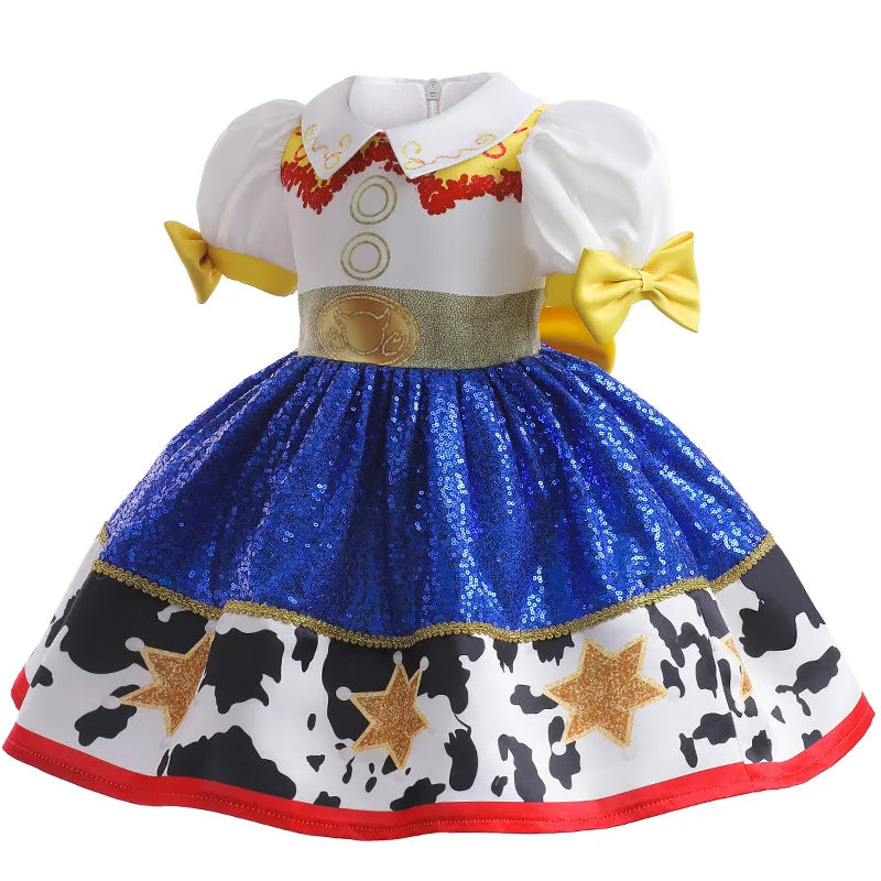 Toy Costume Story Infant Christmas Jessie Dress New Year Girls Tutu Dress 1 2 3 4 5 6 Years Old Baby Girl Birthday Party Dress