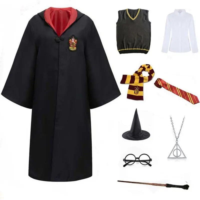 Harries Cosplay Costume Anime Magic Academy Clothing Role Playing Magic Cape For Adult Children Halloween Outfits Christmas Gift