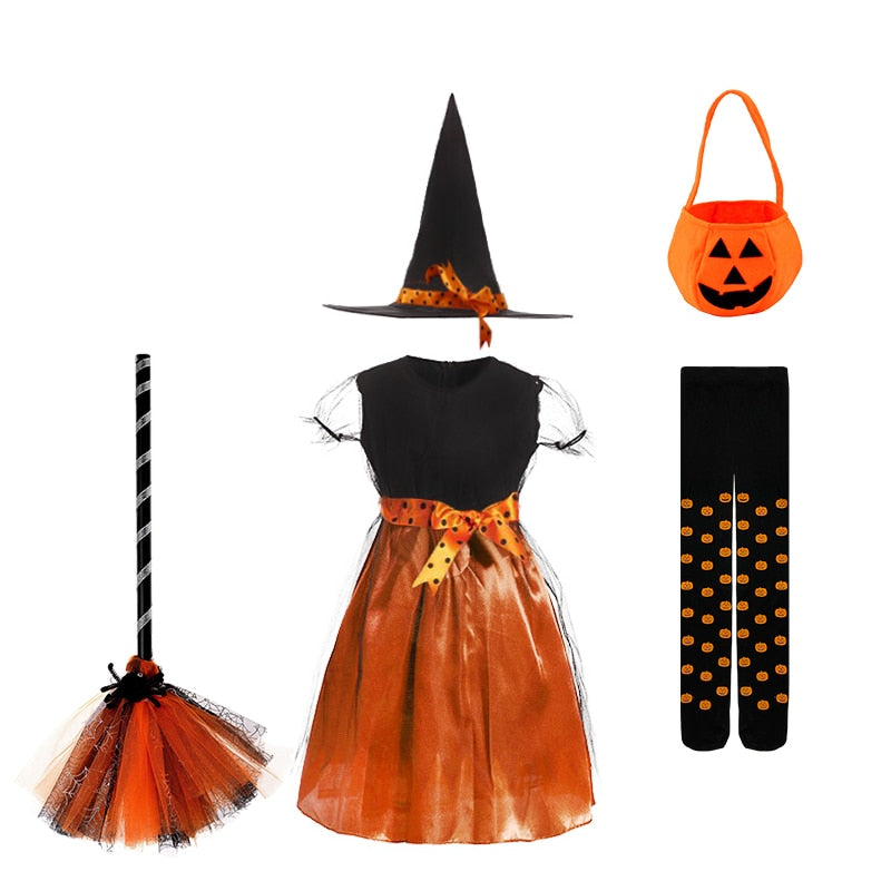 Halloween Disguised Baby Girl Pumpkin Dress