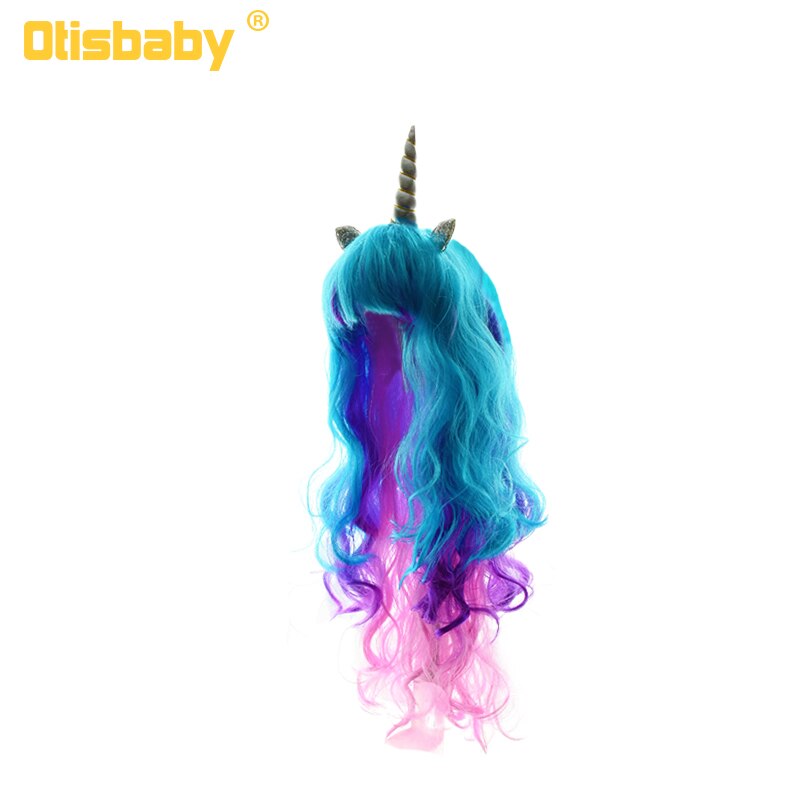 Halloween Fancy Girls Rainbow Shiny Tulle Unicorn Dress + Long Cloak