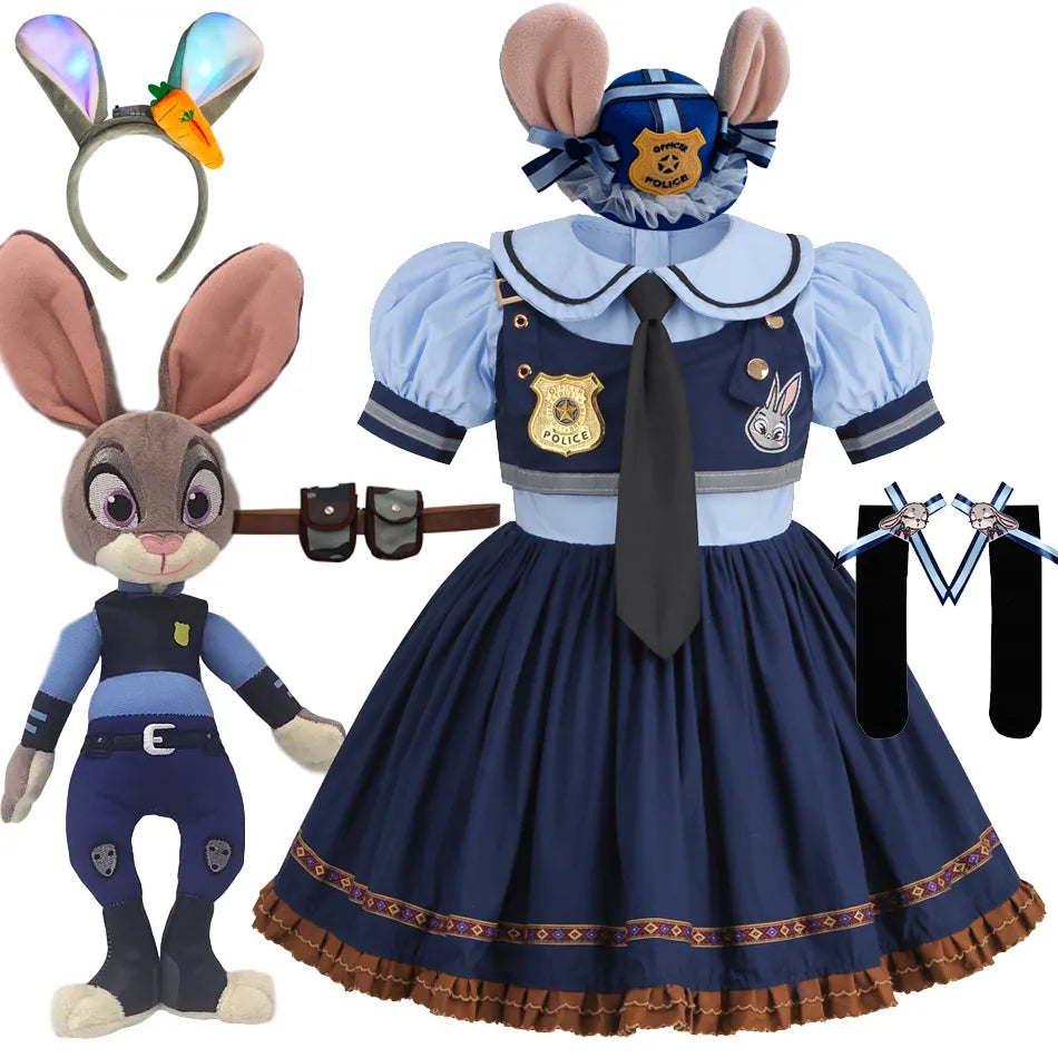 Disney Zootopia Clothes Girls Spanish Court Lolita Princess Cosplay Clothing Set