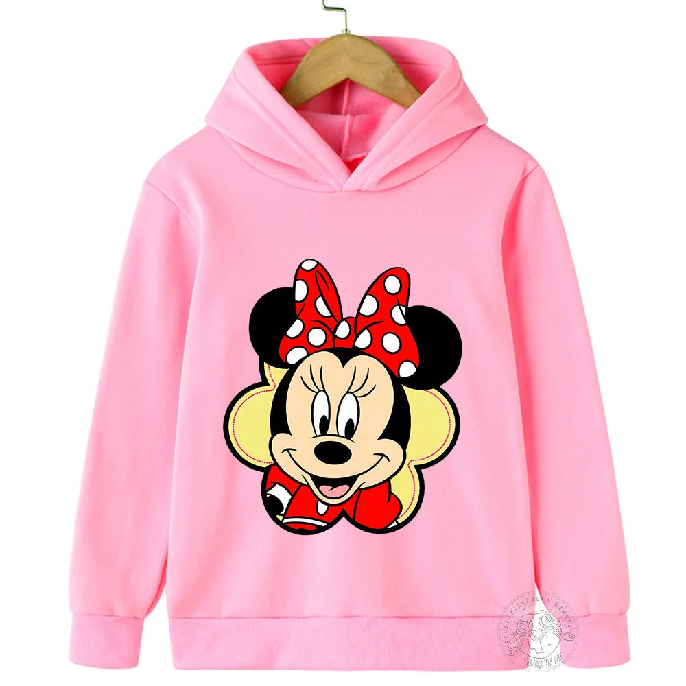 Hoodie Children's hoodie Cartoon printed  Minnie Mickey Spring fall children's sportswear Boys girls children's clothing