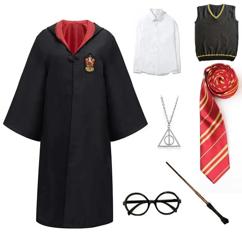 Harries Cosplay Costume Anime Magic Academy Clothing Role Playing Magic Cape For Adult Children Halloween Outfits Christmas Gift