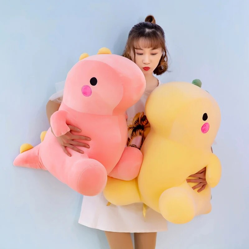 22/25/30cm Squishy Dinosaur Doll Plush Toy Sitting Soft Dino Plushie Colorful Little Cartoon Kawaii Animal Peluche Kids Birthday