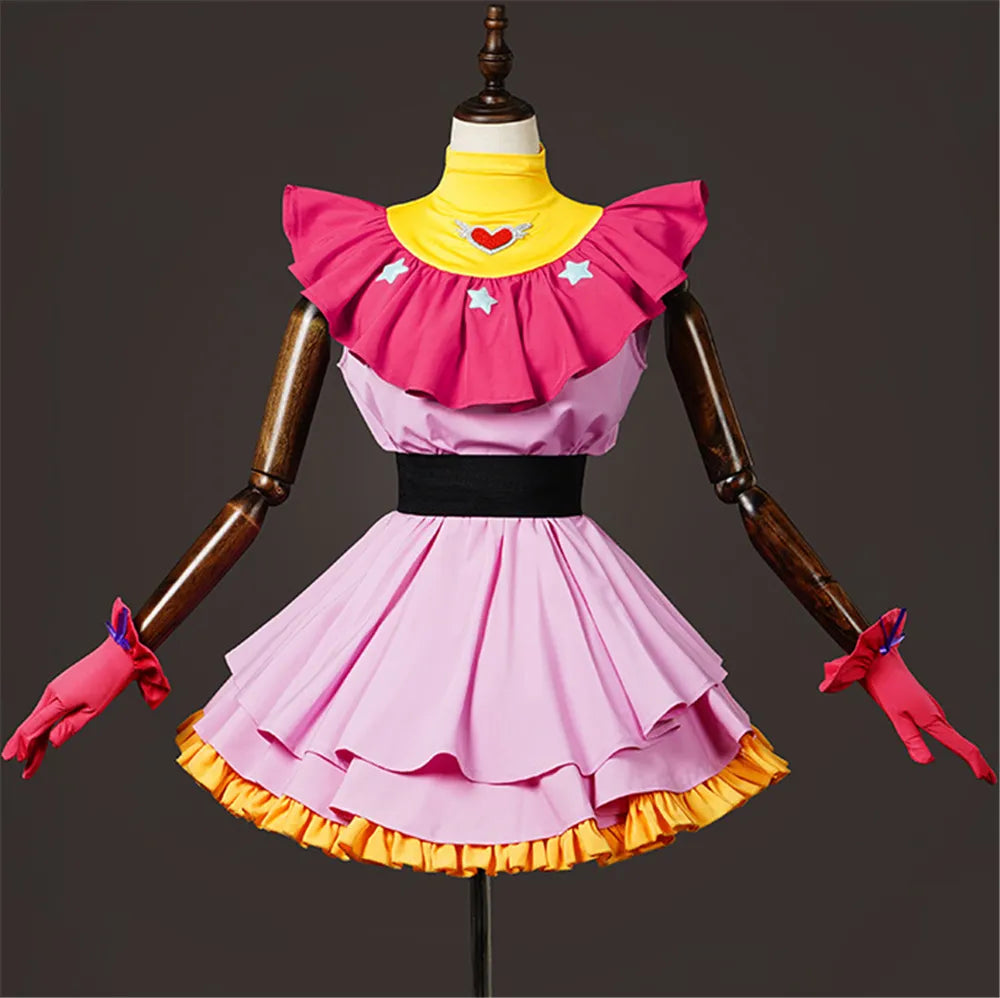 New Japanese Anime Oshi No Ko Child Hoshino Ai Cosplay Costume Halloween Performance Dancing Dresses Birthday Pink Lolita Dress