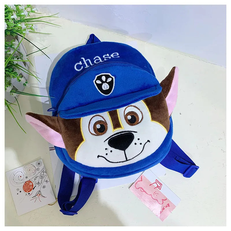 Animation Dog Patrol Rescue Team Plush Backpack 22cm Cute Plush Bag Kindergarten Small Bag Dog Doll Toy Children's Gift