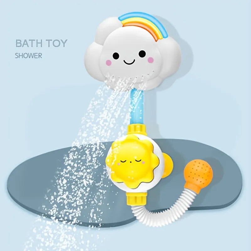 Baby Bath Toys, Bathing Cute Swimming Water Spraying Clouds Flowers Shower Bath Toy For Kids swimming pool Water Playing Toy