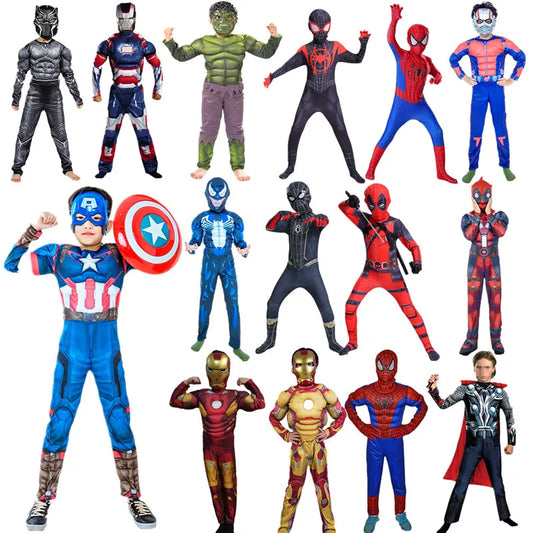 Children Fantasy Comic Movie Boy Avengers Muscle Super Hero Anime Party One Piece Halloween Cosplay Costume