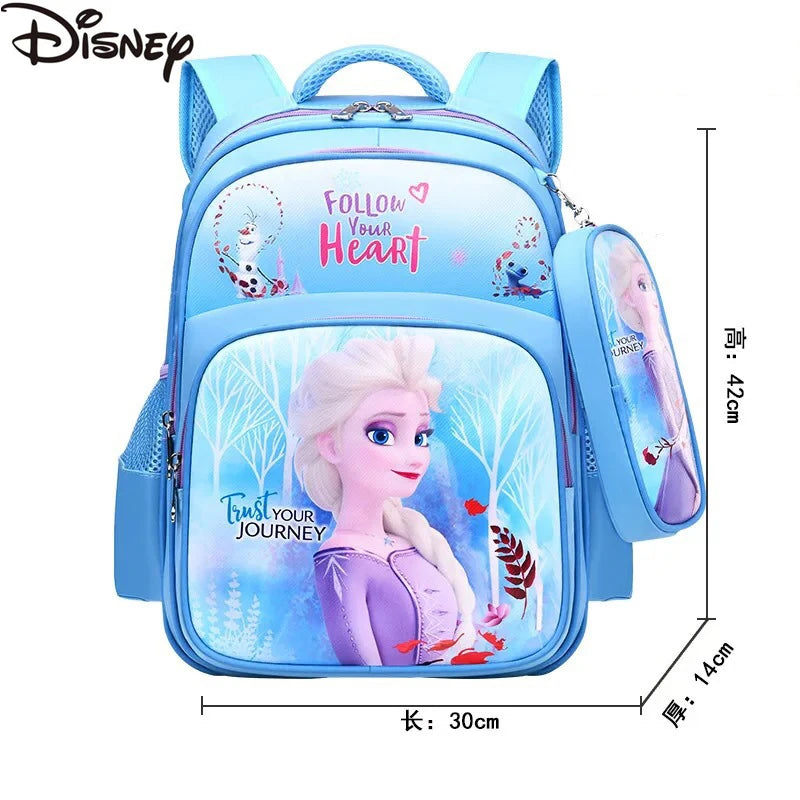 Disney Frozen Elsa Anna Cartoon Schoolbag Girls Backpack Children Primary School Schoolbag Children Backpack Schoolbag Mochila