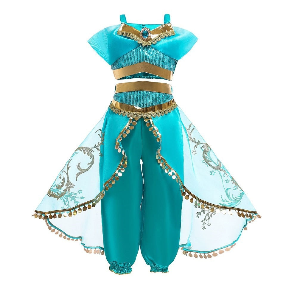 Girls Princess Costume Kids Encanto Mirabel Isabela Photography Outfit for Children Cosplay Carnival Party