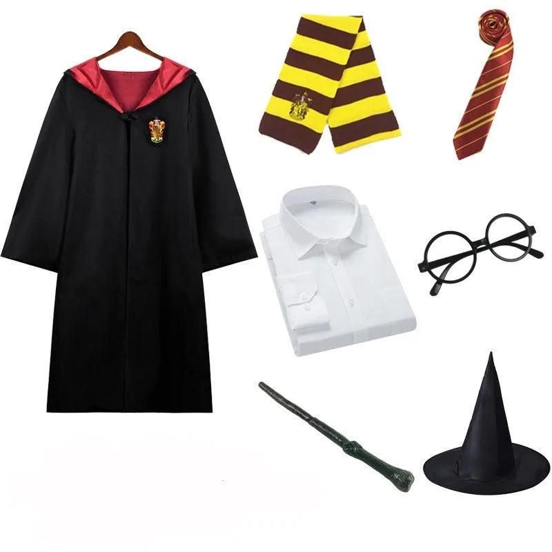 Harries Cosplay Costume Anime Magic Academy Clothing Role Playing Magic Cape For Adult Children Halloween Outfits Christmas Gift